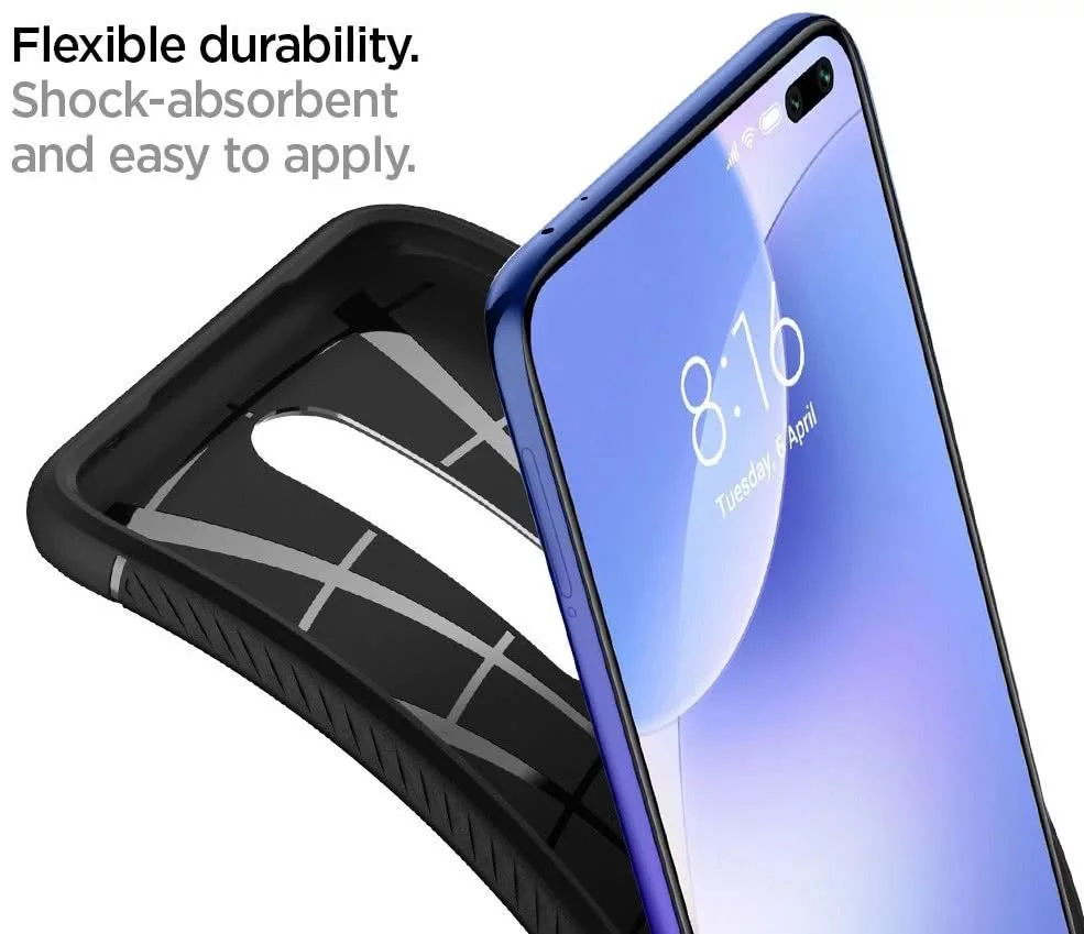 Case SPIGEN RUGGED ARMOR XIAOMI POCOPHONE X2/REDMI K30 MATTE BLACK