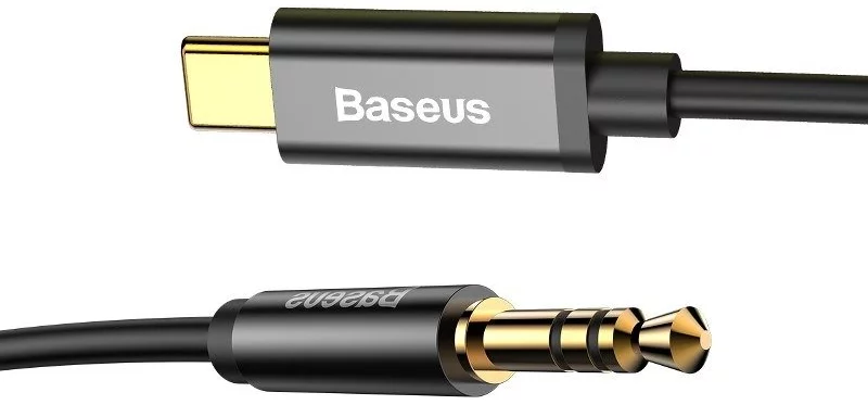 Yiven Baseus USB-C 2.0 a Jack 3.5mm Negro