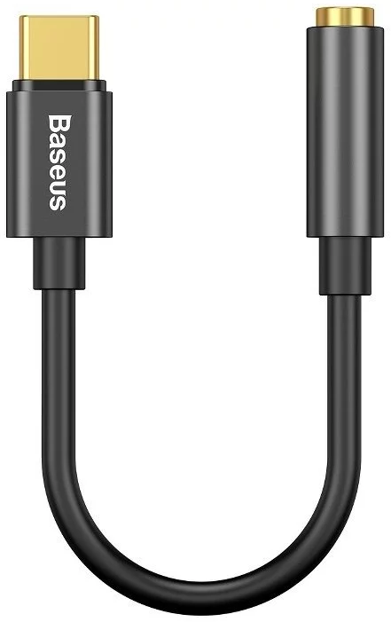 Kábel Baseus L54 Audio Adapter USB-C + mini jack 3,5mm (Black) (6953156297845)