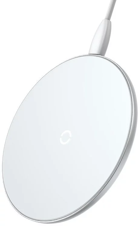 Levně Baseus Wireless Qi inductive car charger 10W Lightning (white) (6953156272972)