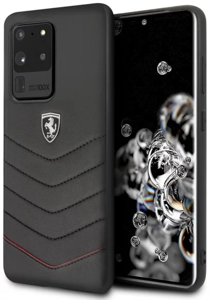 E-shop Kryt Ferrari Hardcase S20 Ultra Black Heritage (FEHQUHCS69BK)