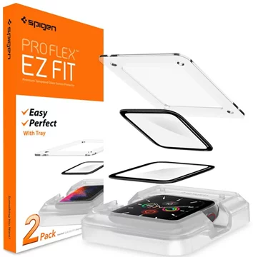Spigen Pro Flex EZ Fit 2ER-PACK gehärtetes Schutzglas Apple Watch 5/4 40 mm (AFL01219)  