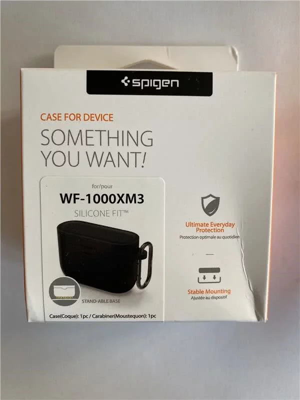 Spigen Silicone Fit, black Sony WF-100XM3 (ASD00588-P)