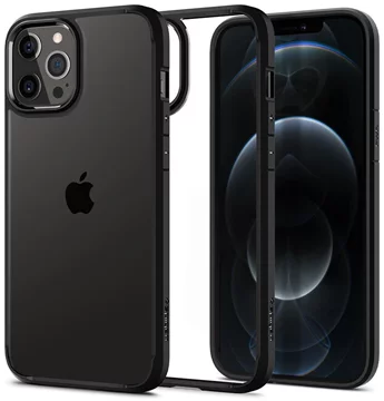 SPIGEN ULTRA HYBRID IPHONE 12/12 PRO MATOWY CZARNY  
