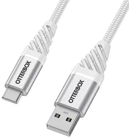 Levně Kabel OtterBox 2m USB-C to USB-A Cable, White (78-52668)