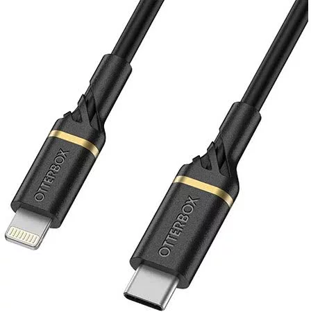 Levně Kabel OtterBox 1m Lightning to USB-C Fast Charge Cable, Black (78-52551)
