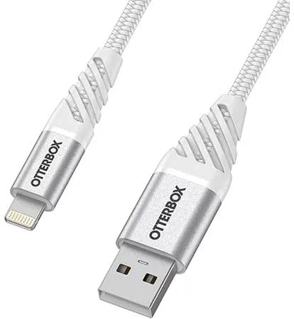 Levně Kabel Otterbox Premium Cable USB A-Lightning 1M white (78-52640)