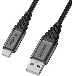 Levně Kabel Otterbox Premium Cable USB A-C 3M black (78-52666)