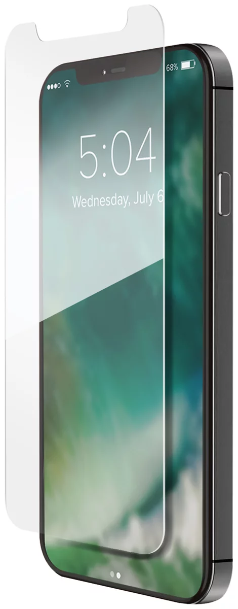 Ochranné sklo XQISIT Tough Glass CF flat for iPhone 12 Pro Max clear (42336)