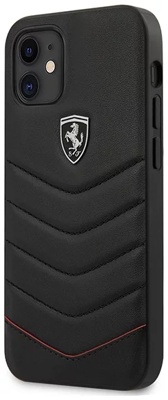 Levně Kryt Ferrari FEHQUHCP12SBK iPhone 12 mini 5,4" black hardcase Off Track Quilted (FEHQUHCP12SBK)