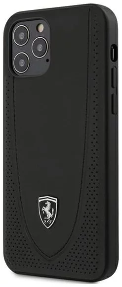 Levně Kryt Ferrari iPhone 12/12 Pro 6,1" black hardcase Off Track Perforated (3700740479247)