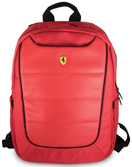 Ferrari Pista Metal Logo On Track Backpack Bag 15