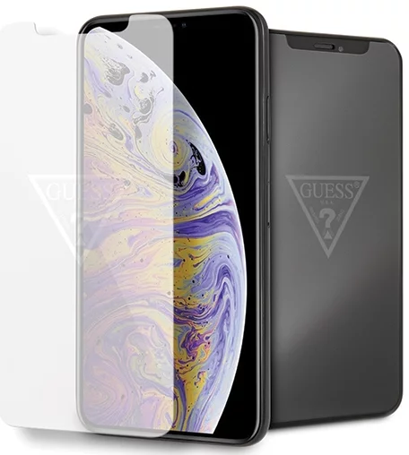 Ochranné sklo Guess glass hartowane GUTGMI65TR iPhone Xs Max Invisible Logo (GUTGMI65TR)