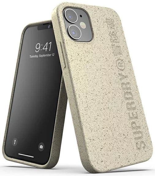 Levně Kryt SuperDry Snap iPhone 12 mini Compostable Case sand 42623 (42623)