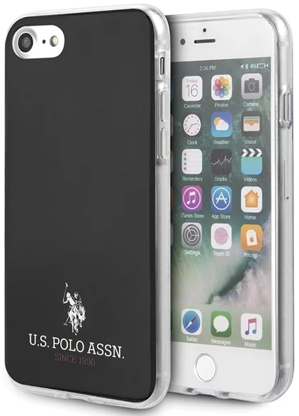 Levně Kryt US Polo USHCI8TPUBK iPhone 7/8/SE 2020 black Shiny (USHCI8TPUBK)