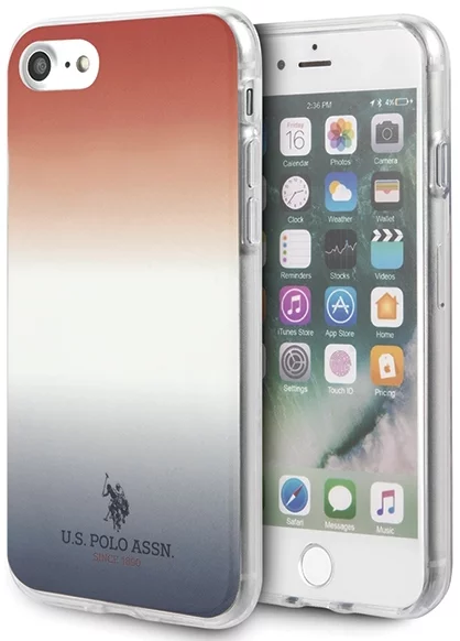 Levně Kryt US Polo USHCI8TRDGRB iPhone 7/8/SE 2020 blue&red Gradient Pattern Collection (USHCI8TRDGRB)