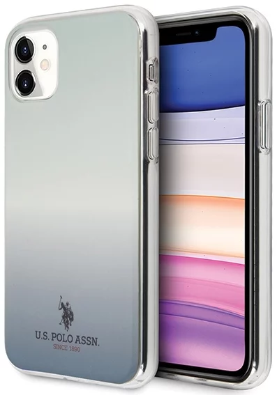 Levně Kryt US Polo USHCN61TRDGLB iPhone 11 blue Gradient Pattern Collection (USHCN61TRDGLB)