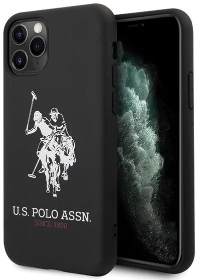 Levně Kryt US Polo USHCN65SLHRBK iPhone 11 Pro Max black Silicone Collection (USHCN65SLHRBK)