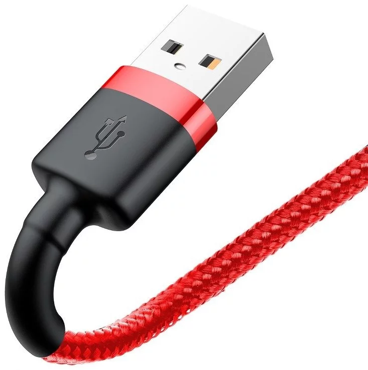 Baseus Cafule USB Lightning cable 1m (black red