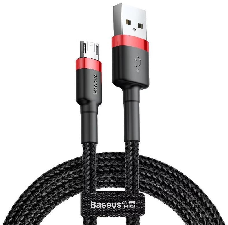 Kábel Baseus Cafule Micro USB cable 2.4A 1m (Red+ Black)
