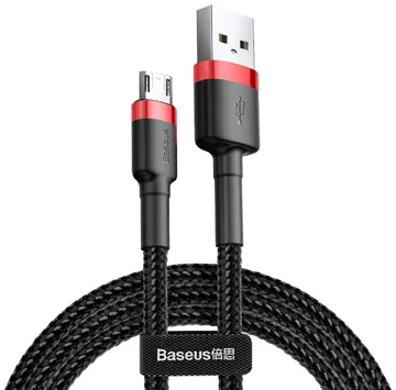 Baseus Cafule Micro USB kabel 1.5A 2m (rdeč + črn)  