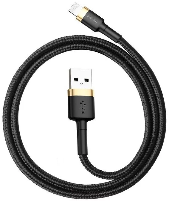 Kábel Baseus Cafule Cable USB Lightning 2A 3m (Gold+Black) (6953156296329)