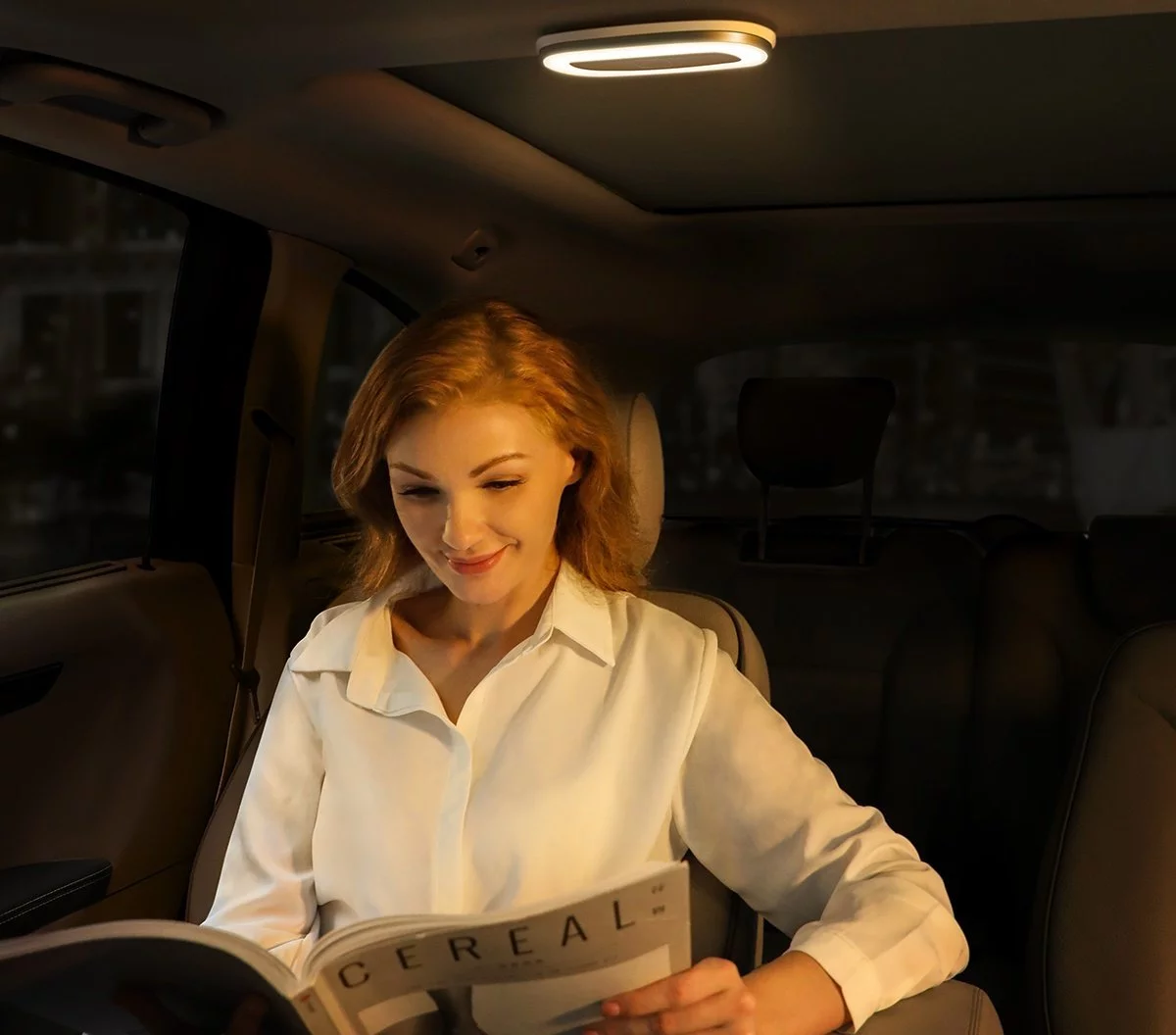 Baseus Luce per auto luminosa per la lettura bianca 