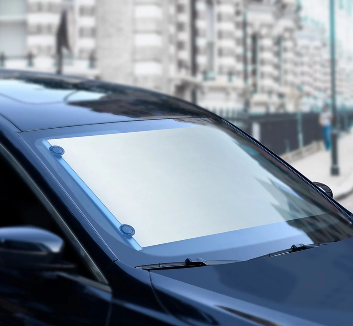 Schutzfolie Baseus Auto Close sunscreen for car windscreen, up to 64cm  (silver)