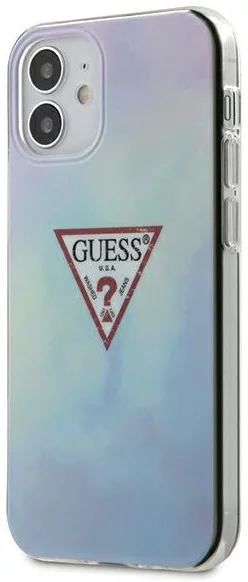 Levně Kryt Guess iPhone 12 mini 5,4" Blue hardcase Tie & Die Collection (GUHCP12SPCUMCGC02)