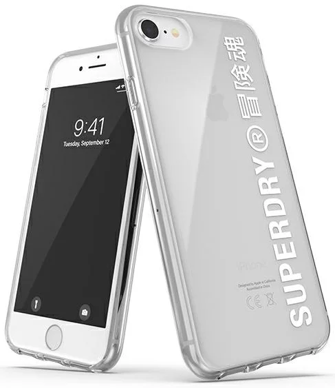 Levně Kryt SuperDry Snap iPhone 6/6s/7/8/SE 2020 Clear Case White (41573)
