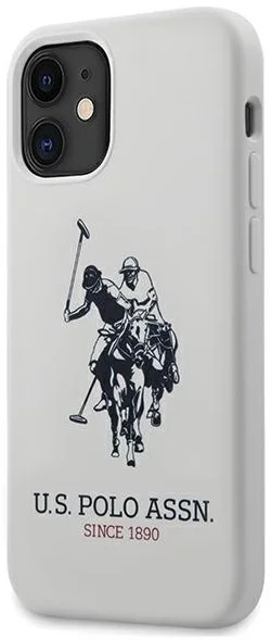 Levně Kryt US Polo iPhone 12 mini 5,4" White Silicone Collection (USHCP12SSLHRWH)