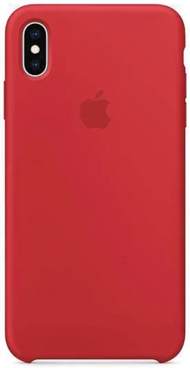 Levně Kryt Apple iPhone XS Max Silicone Case - RED (MRWH2ZM/A)