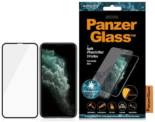 Levně Ochranné sklo PanzerGlass iPhone Xs Max/11 Pro Max - AntiBacterial