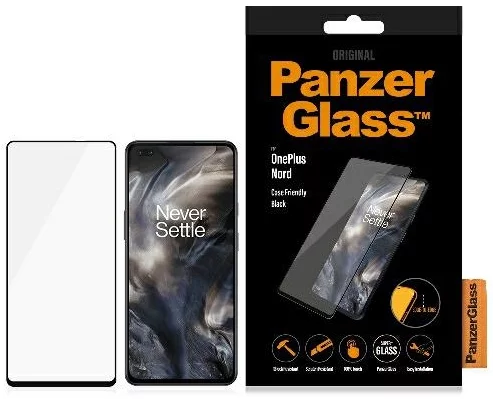 Levně Ochranné sklo PanzerGlass E2E Super+ OnePlus Nord 2 Case Friendly Black (7015)