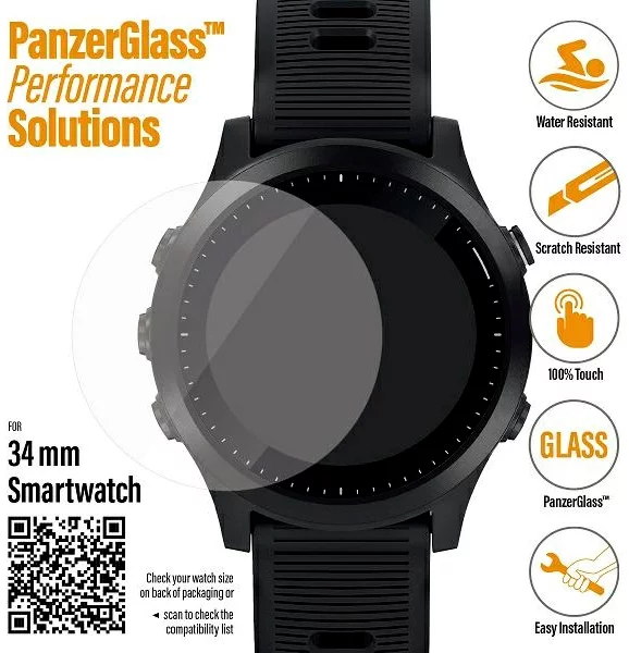 Ochranné sklo PanzerGlass Smartwatch 34mm
