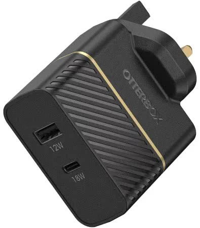 Nabíječka Otterbox UK Wall Charger 30W/USB C 18W + USB A 12W USB-PD BLK (78-52548)