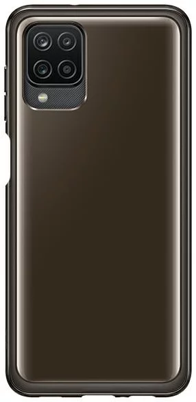 Levně Kryt Samsung Galaxy A12 Clear Cover Black (EF-QA125TBEGEU)