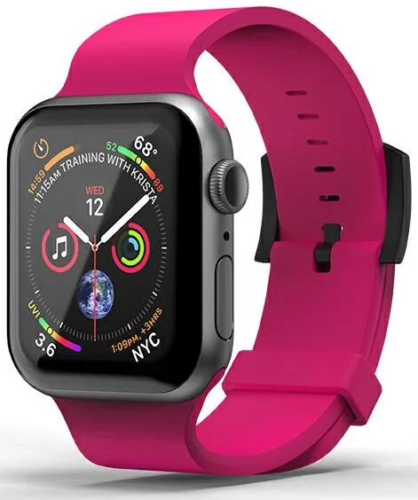 Levně Řemínek SuperDry Watchband Apple Watch 42/44mm Silicone pink 41680 (41680)