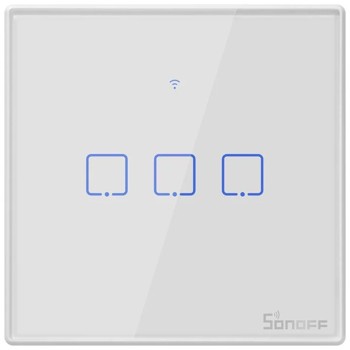 Levně Inteligentní WiFi přepínač Sonoff + RF 433 Sonoff T2 EU TX