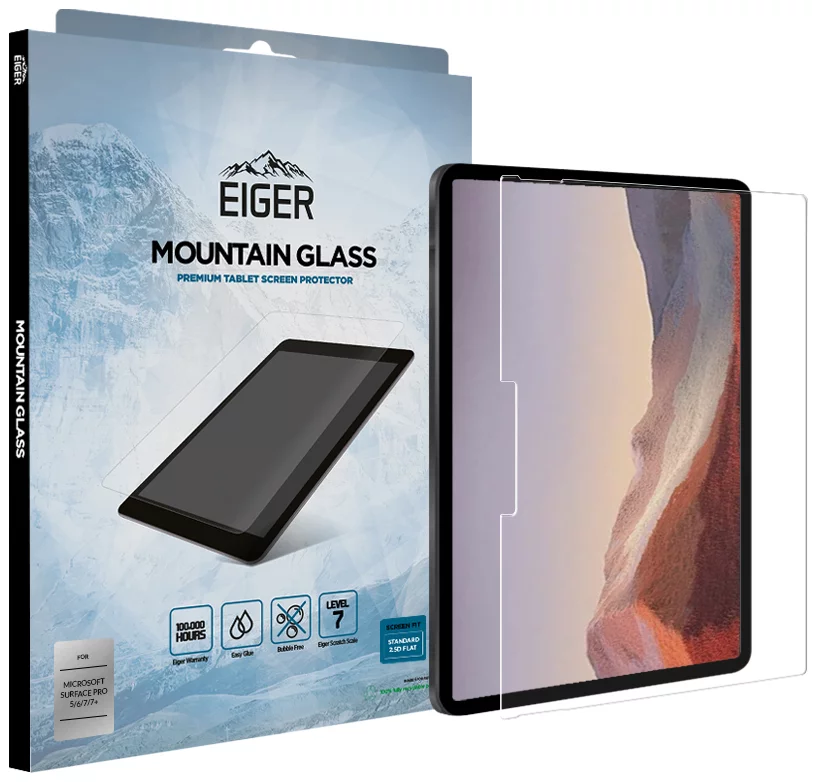 Ochranné sklo Eiger Tablet GLASS Tempered Glass Screen Protector for Microsoft Surface Pro 7 in Clear (EGSP00594)