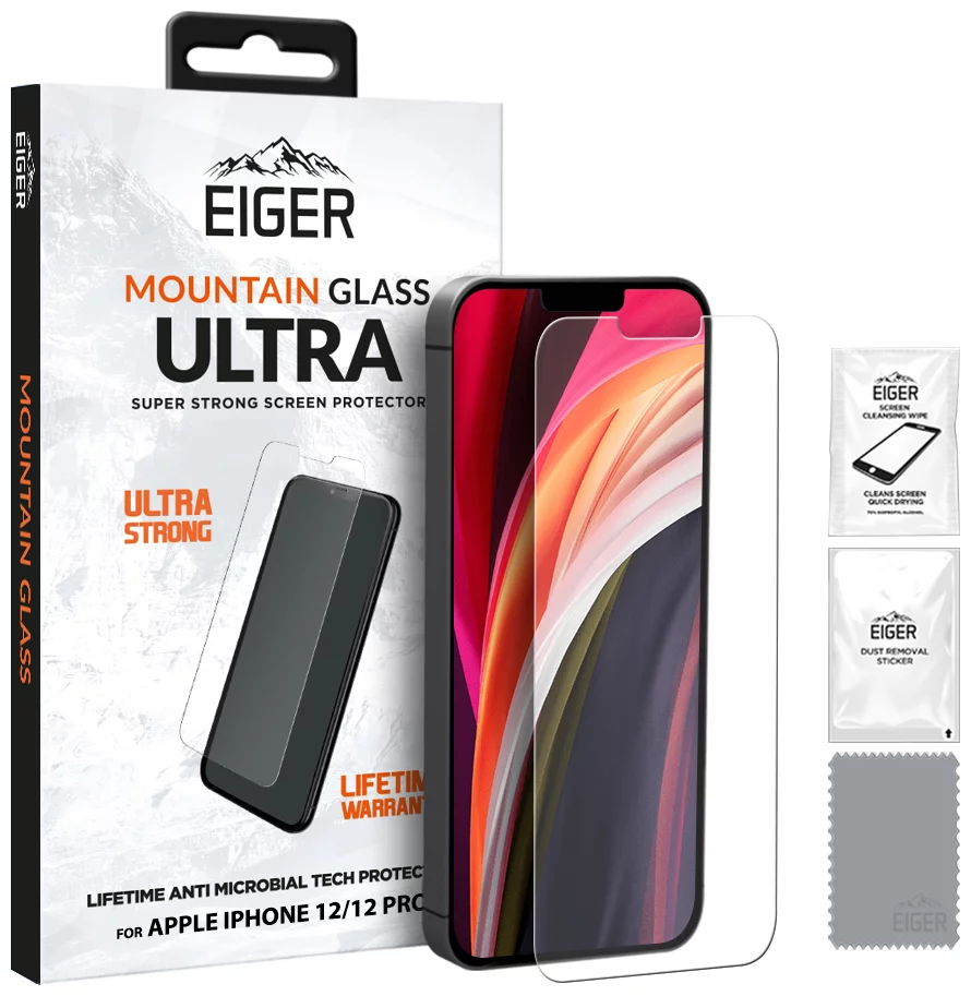 Ochranné sklo Eiger Mountain Glass ULTRA Super Strong Screen Protector for Apple iPhone 12 & 12 Pro