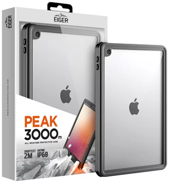 Husă Eiger Peak 3000m pentru Apple iPad 10.2 (2019) și (2020) în negru (EGPE00129)