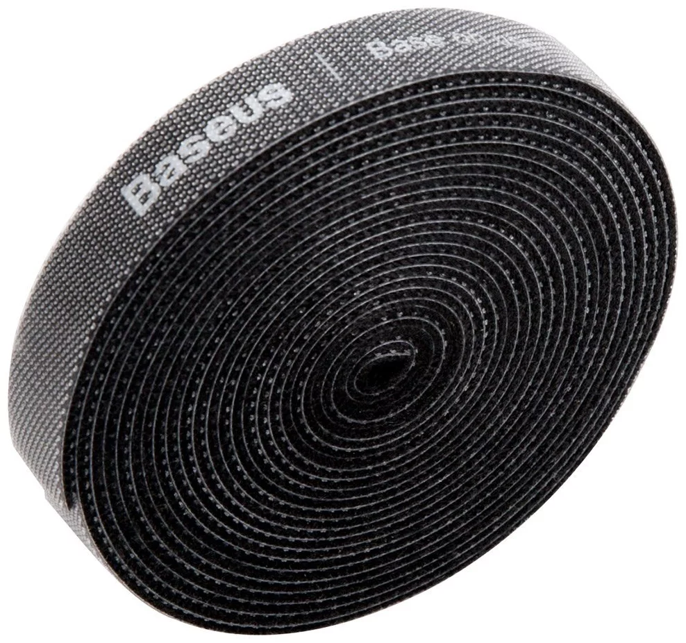 Levně Baseus Rainbow Circle Velcro Straps 3m Black