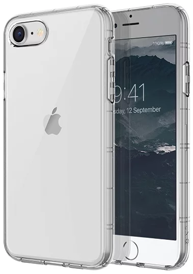 Levně Kryt UNIQ Air Fender iPhone 7/8/SE 2020 nude transparent (UNIQ-IP9HYB-AIRFNUD)