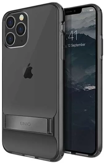 Levně Kryt UNIQ Cabrio iPhone 11 Pro smoked grey (UNIQ-IP5.8HYB(2019)CABSMK)