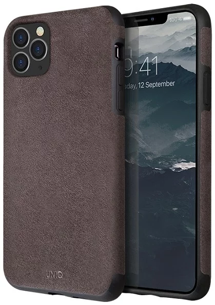 Levně Kryt UNIQ Sueve iPhone 11 Pro Max taupe warm grey (UNIQ-IP6.5HYB(2019)-SUVWGY)