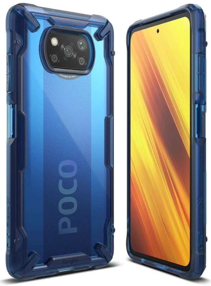 Case RINGKE FUSION X XIAOMI POCO X3 NFC SPACE BLUE (8809758106840)