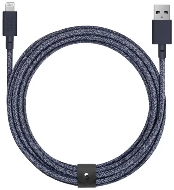 Kábel Native Union Belt Cable XL Lightning 3m, indigo (BELT-L-IND-3-NP)