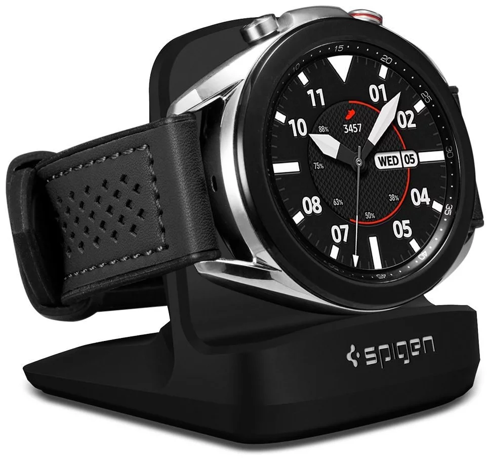 Levně Spigen S352 Night Stand, black - Galaxy Watch 3 (AMP01859)