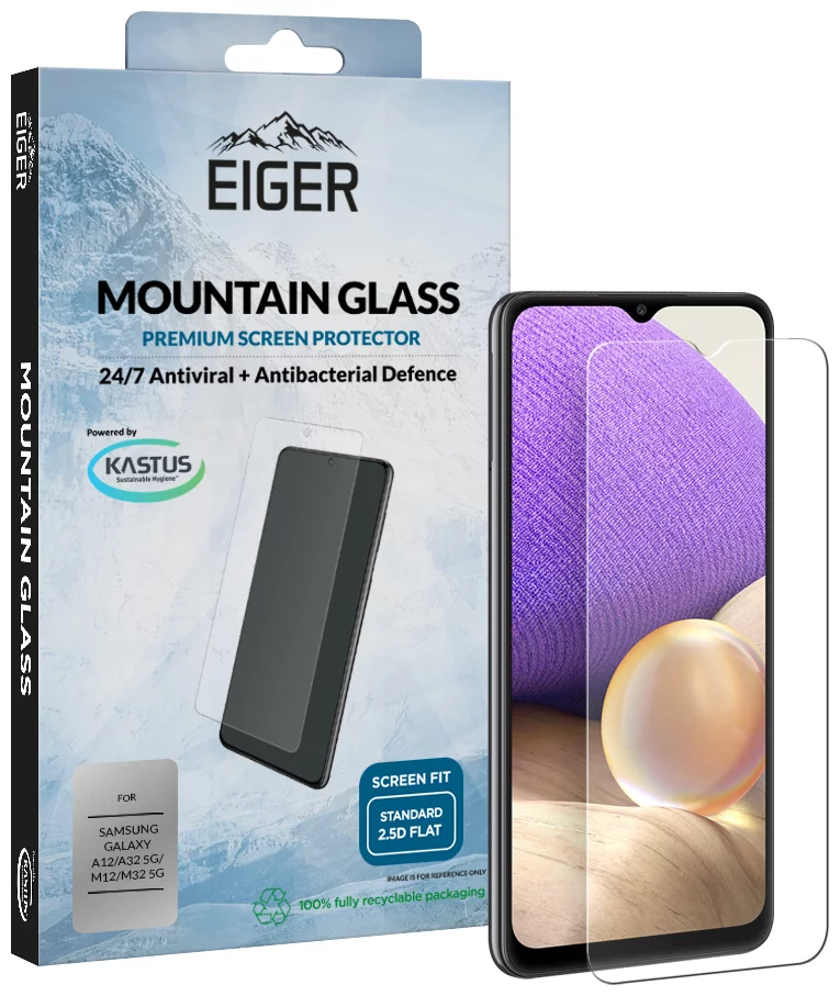 Ochranné sklo Eiger GLASS Tempered Glass Screen Protector for Samsung Galaxy A12/A32 in Clear (EGSP00719)